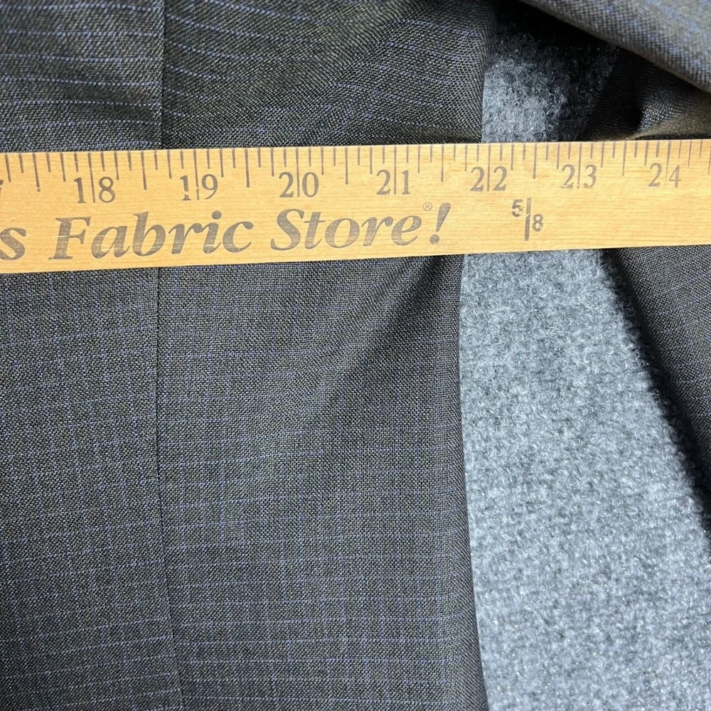 Canali Blazer Men 40R Grey Blue Super‎ 120s Wool 3-Button Sport Coat Italy